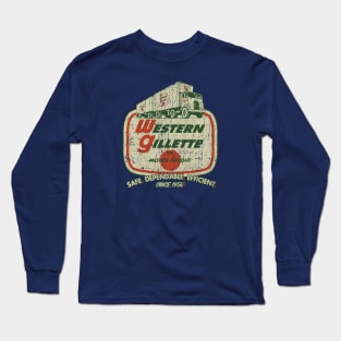 Western Gillette Motor Freight 1956 Long Sleeve T-Shirt